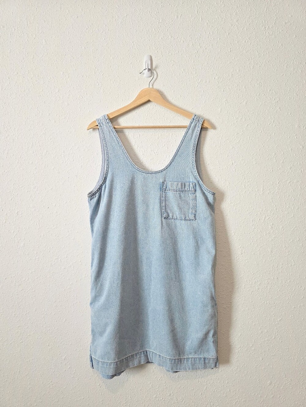 Light Wash Denim Mini Dress XS